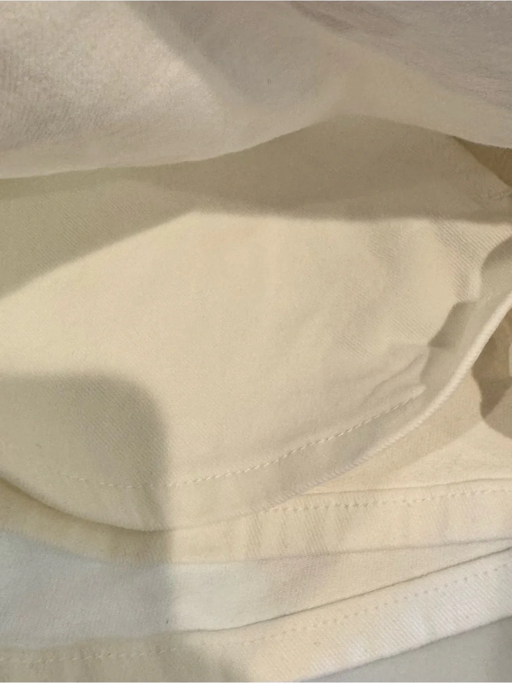 NWOT White Denim Skort Skirt Shamrocks Irish Low Rise S Lucky